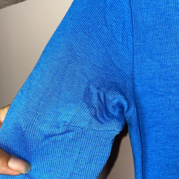 Enza Costa Silk Ribbed Scoop Back Midi Dress - Picture 9 of 10